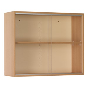 Science Wall-Mount Upper Cabinet w/ Sliding Glass Doors (36" W x 14" D x 30" H)